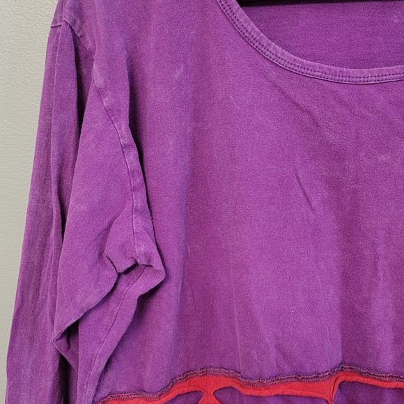 Vintage Karma Circle Womens Boho Gypsy Burnout Woodstock Hippie Top Size Large - Picture 6 of 13